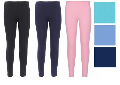 Girls Childrens Kids NEXT Leggings Cotton Full Length Plain AGE 3-16 Years Teens