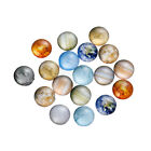 12mm (1/2 inch) - 10 pcs. Circle Planets Round Glass Dome Seals Tiles Cabochons