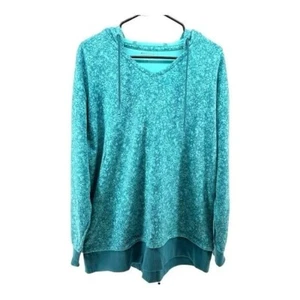 Athleta | Sudadera con capucha para mujer M verde azulado Sundown Alliance verde azulado floral - Imagen 1 de 12