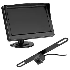 CARMATRIX Auto Rückfahrkamera 5" IPS HD Monitor Auto Funk Kabellos Nummernschild - Bild 1 von 6