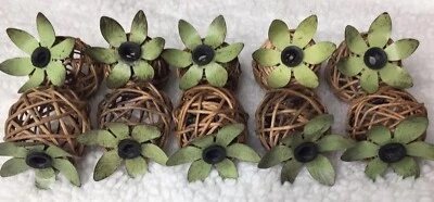 Лот 10 ананас металлический ротанг фея струны света патио крыльцо вечеринки чехлы только - Изображение 1 из 4