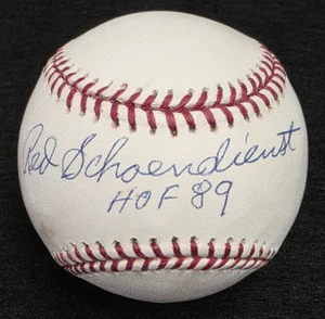 RED SCHOENDIENST Signed Official Baseball-HALL OF FAME-ST. LOUIS CARDINALS-JSA - Picture 1 of 10