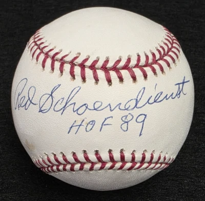 RED SCHOENDIENST Signed Official Baseball-HALL OF FAME-ST. LOUIS CARDINALS-JSA - Image 1 of 4