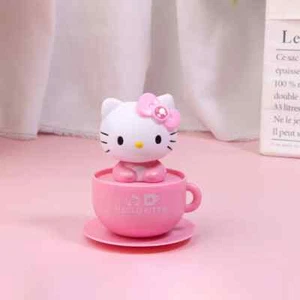 9cm Sanrio Hello Kitty Solar Shaking Head Doll Solar Swinging kitty Car Interior - Picture 1 of 4