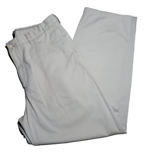 NAUTICA Clipper Mens Size 38W x 32L Tan Khaki Flat Front Chino Pants 100% Cotton