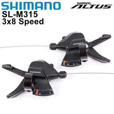 Shimano Altus SL-M315 3X8 24 Speed Trigger Shifter City Road Bicycle Shifters - Image 1 of 4