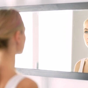 Peel and Stick Mirror Sticker Self Adhesive Removable Mirror Flexible Wall Stick - Picture 1 of 3