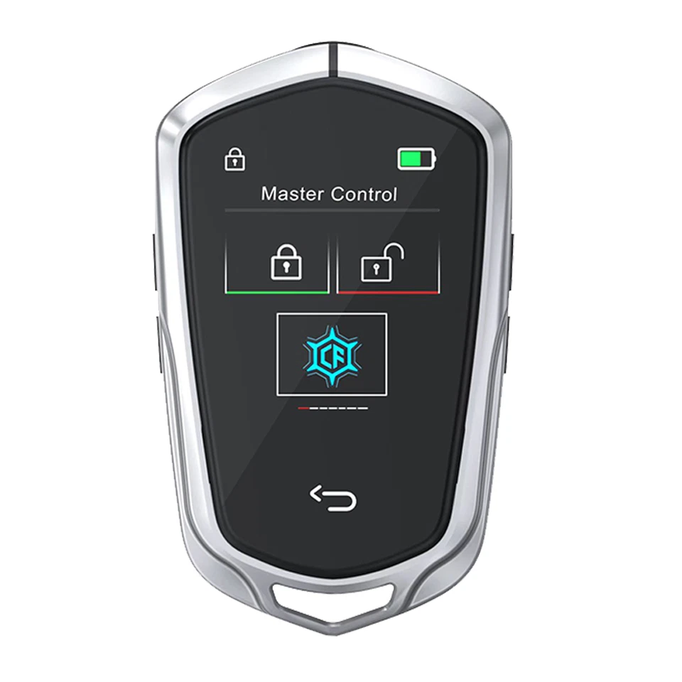 Touch Screen Smart LCD Remote Key Fob for All Car Models with Engine Start/ Stop - Image 1 of 4