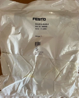 FESTO, 540332, KVI-CP-3-GS-GD-2 SERIE:F1, CONNECTION CABLE, MAKE OFFER - Image 1 of 3