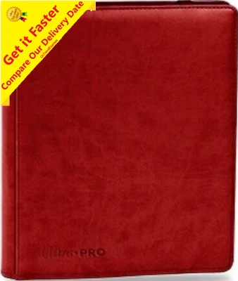 ULTRA PRO RED PREMIUM BINDER ALBUM  9 / 18 POCKET 360 CARDS Yugioh MTG Pokemon - Image 1 of 4