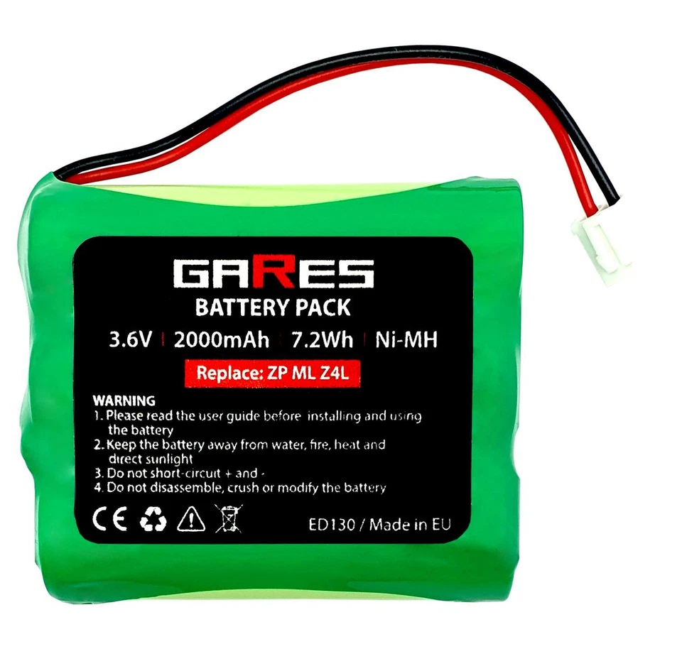 2Ah 3,6V Akku für Zepter Medolight Z4L der Marke Gares