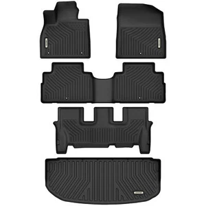 OEDRO Floor Mats for 2020-2025 Hyundai Palisade 3 Rows & Cargo Liner All Weather - Picture 1 of 8