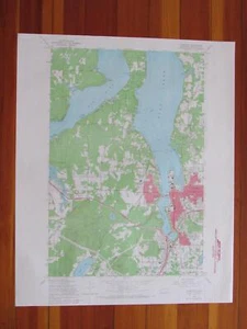 Tumwater Washington 1966 Original Vintage USGS Topo Karte - Bild 1 von 1