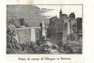Stampa antica LOKET castello Elbogen CESKA 1841 Antique print starožitný tisk - Picture 1 of 1