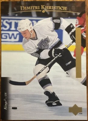 1995-96 Cubierta Superior Eléctrica Hielo Dorado RARO Dimitri Khristich #287 Foto 1 de 3