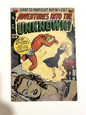 ADVENTURES into the UNKNOWN #16 1950 Pre-Code Horror ACG 👿 DEMON Cover H@T🔥