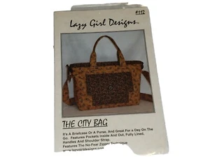LAZY GIRL DESIGNS #112 The City Bag 2001 Muster für Handtasche Aktentasche ungeschnitten - Bild 1 von 2