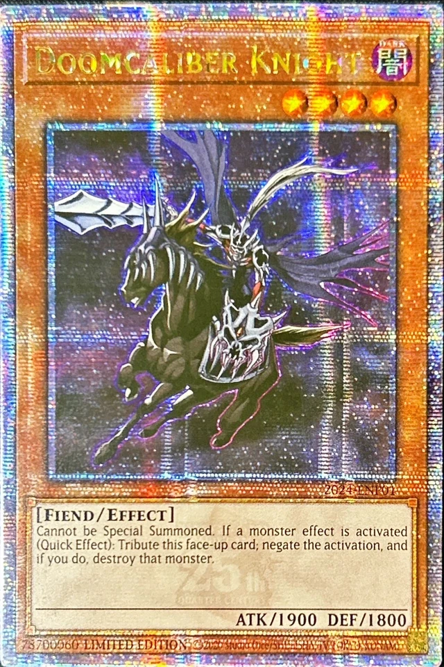 2024-ENP01 - Yugioh - Japanese - Doomcaliber Knight - Quarter Century Secret - Image 1 of 1