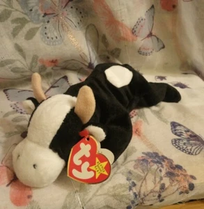 TY Beanie Babies Daisy La Vaca Blanca y Negra Retirada PROTECTOR DE ETIQUETA.        55 - Imagen 1 de 6