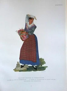 1900 COSTUME COSTUME FESTIVO DI RIOMAGGIORE SPEZIA - Imagen 1 de 1