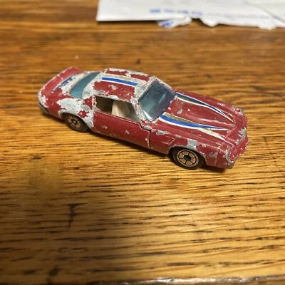 Vintage Yatming 1970 Chevy Camaro Z-28 Vermelho com Portas Abertas Hong Kong - Imagem 1 de 4