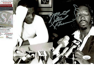 Mitch Blood Green autographed 8x10  after bar fight with   Mike Tyson JSA  Cert - Image 1 of 3