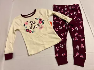 Juego de pijamas Wonder Nation ropa de dormir talla 3T pantalones florales manga larga camisa a 63 - Imagen 1 de 12