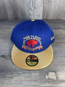 New Era 59FIFTY Buffalo Bills Back To Back AFL Champions Fitted Hat Cap 7 1/2 - Picture 1 of 6