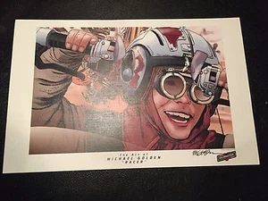 ** MICHAEL GOLDEN SIGNED ** CELEBRATIONS STAR WARS PRINT ** SKYWALKER ** RACER ** - Bild 1 von 2