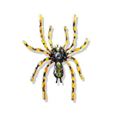 Broche broche insecto araña grande exagerado prendedor hombre mujer ropa accesorios Foto 1 de 4