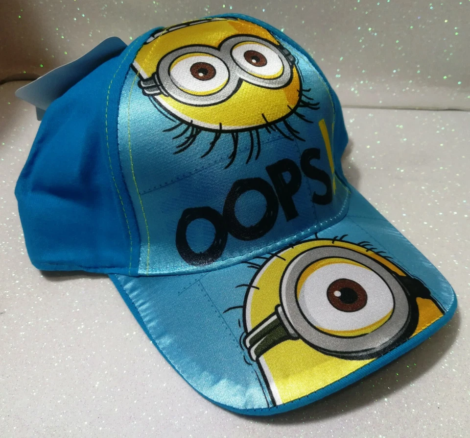 MINIONS MINION DESPICABLE ME CAPPELLO CON VISIERA SUMMER HAT CAPPELLINO SCEGLI - Immagine 1 di 1