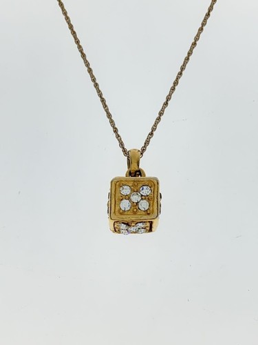 SAINT LAURENT (YSL) COLLANA YVES SAINT LAURENT UOMO CON TOP in oro