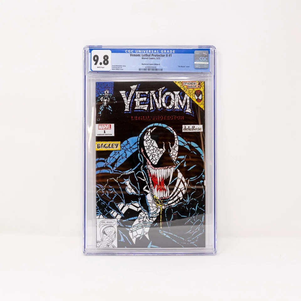 Venom Lethal Protector II #1 - Black Shattered Edition B Cover CGC 9.8 - Image 1 of 1