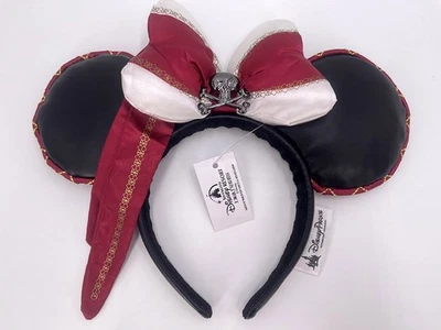 2025 Red Rare Headband Minnie Ears Pirates of the Caribbean Disney Attraction - Image 1 of 3