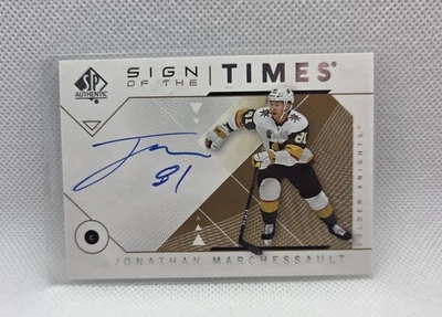 2018-19 SP Authentic Sign Of The Times Jonathan Marchessault SOTT-JM - Image 1 of 2