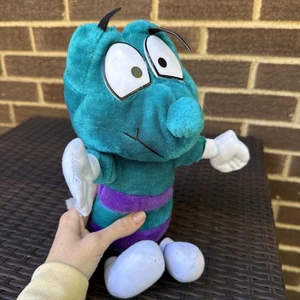 Vintage Charlotte Hornets NBA Plush Teal & Purple 1994 "Hugo the Hornet" Mascot - Picture 1 of 9