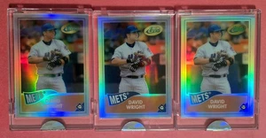 Three 2006 David Wright eTopps #23 Encased Consecutive #'s Mets Topps COA - Picture 1 of 3