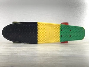 Kryptonics Skateboard Torpedo Rasta Colors Gradient 22” Black Green Yellow Red - Picture 1 of 7
