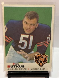 Dick Butkus 1969 Topps #139 Chicago Bears U Illinois HOF - Picture 1 of 11