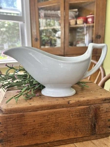 ANTIQUE 1800’s WHITE IRONSTONE GRAVY BOAT COCKSON &CHETWYND MAKERS MARK** - Picture 1 of 11