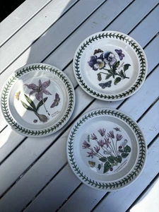 Set Of 3 Portmerion Botanic Garden Side Plates 18.5cm - Picture 1 of 5