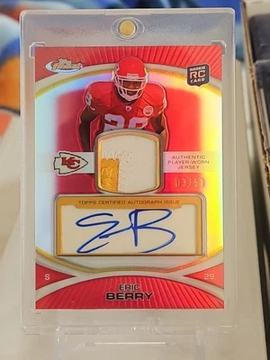 Topps Finest Eric Berry RPA refractor  /50 Kansas City Chiefs - color match - Image 1 of 2