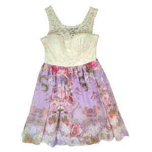 Vtg City Triangles Y2K Babydoll Dress Size 9 Whimsigoth Fairy #2232 - Picture 1 of 22