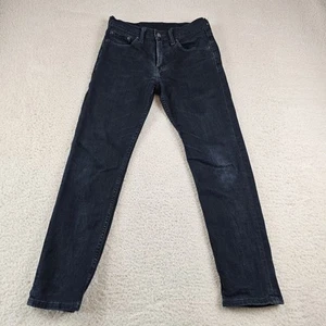 Levi's 502 Jeans Uomo 29x30 Sbiadito Nero Regular Fit Conico Nero Scuro Tab - Foto 1 di 17