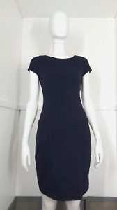 BODEN Size 8 R Navy Blue Knee Length Dress with Pockets - Smart Work Casual