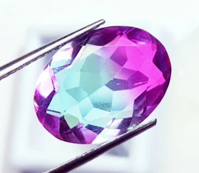 Oval Cut Mixed Color Quartz Certified Loose Gemstone 10.00 Ct With Free Gift - Image 1 of 4