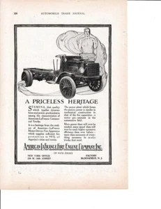 1921 American LaFrance Fire Engine Truck Chassis Print-Ad - Picture 1 of 1
