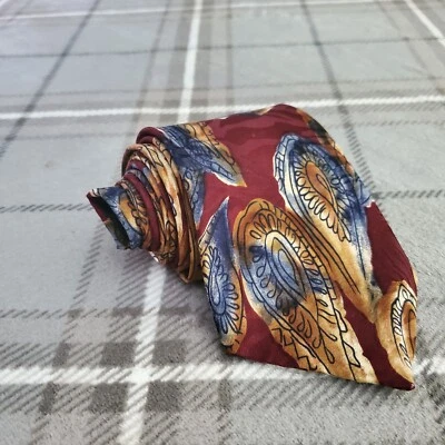 Karl Lagerfeld Necktie Tie Mens Multicolor Floral Silk Made in Costa Rica - Image 1 of 4