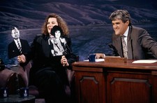 Comedian Paula Poundstone during an interview with host Jay Le - 1992 TV Photo 5