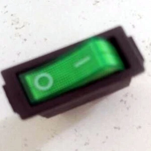 2 GREEN LED illuminated ON-OFF SPST ROCKER SWITCH,G13Cs - Picture 1 of 1